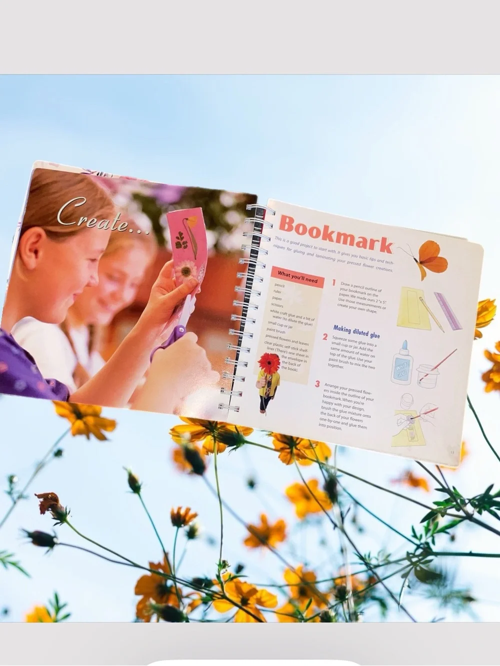 Kids “Squashing Flowers Squeezing Leaves “ Spiral Bound Book. 2001